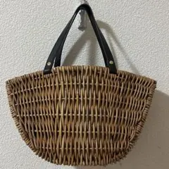 ikot シェル型ラタン バッグ ikot イコット ラタンと革のカゴバッグ ショルダー シェル型 - メルカリ