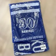 横浜ベイスターズ　ラミレス　フェイスタオル　ブルー
