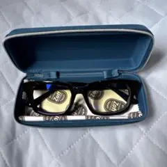 【希少】Zoff 極太フレーム ブラック メガネ サングラス