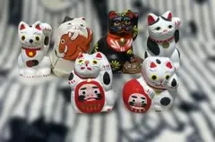 超激レア多数♪無印良品　福缶 『貴重な招き猫のみ6体セット』まねきねこ　招きネコ