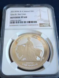 高鑑定☆大型5ozウナとライオン 2019 ヴァージン諸島 銀貨 5oz 高鑑定 大型5ozウナとライオン 2019 ヴァージン諸島 銀貨 5oz シルバー