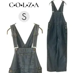 コルザ サロペット ( S ) オーバーオール デニム 前ポケット ライトブルー