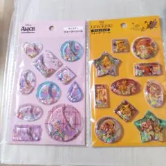 ディズニー アリスオイスター&ライオン・キング ウォーターシールセット♡