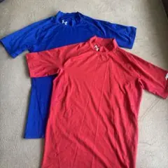 アンダーアーマー 半袖インナー 赤 青 まとめ売り Ｌ