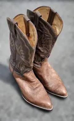 美品】トニーラマ Tony Lama ウエスタンブーツ レザー ブラウン 24