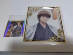 銀魂 ポップアップストア 沖田総悟 クリア色紙 特典ホログラムステッカー