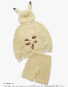 [新品未使用]ジェラート ピケ HOMMEピカチュウパーカー&ハーフパンツ