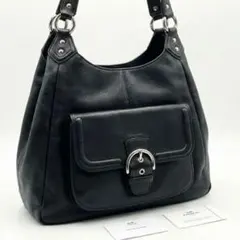 coachコーチ ソーホー ショルダーバッグ 黒 レザー