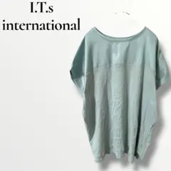 I.T.s international 半袖Tシャツ ライトブルー　Fのサムネイル