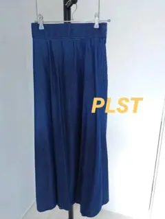 【PLST】ライトデニム フレアスカートSサイズ