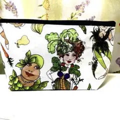 ロラライハリス　ベジタブルレディーポーチ　　　　☆ハンドメイド品☆