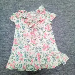 Ralph Lauren フラワープリント 半袖チュニック　ワンピース　80