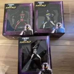 【全3種セット】宇宙刑事 蒸着メッキフィギュア ギャバン シャリバン シャイダー