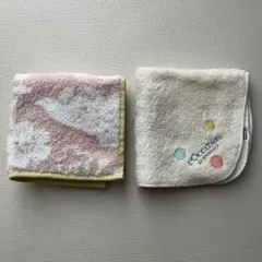 【新品未使用】今治　ミニハンカチタオル　ロクシタン　梅柄　2枚セット