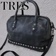 00s y2k archive トレ　ハンドバッグ　レザー　スタッズ　2way