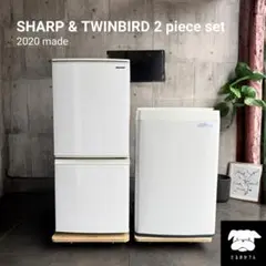 設置まで✨ 一人暮らし用家電セット 137L + 5.5kg✨ 2020年製⭕️のサムネイル