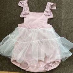 cottoli ロンパース　チュチュドレス　ベビードレス　チュールドレス