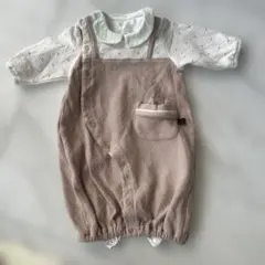 ベージュ ツーウェイ・ドレスオール 50-70cm