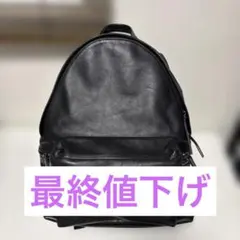 MORGAN PARISH ブラックレザーバックパック - メルカリ