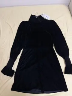 ZARA ベロア ワンピース