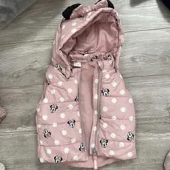 ミニー 水玉模様 ベスト 6-9ヶ月