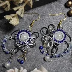 【最終値下げ】ハンドメイド エレガント ピアス (No.30)