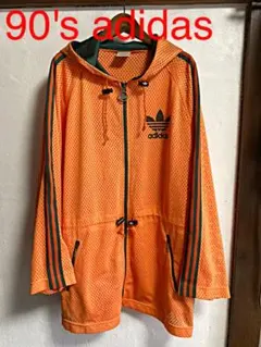 90's adidas ヴィンテージ メッシュ パーカー アディダス デサント