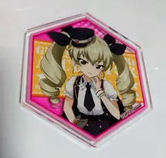 ②　アンチョビ　アクリルバッジ　セガコラボカフェ　ガールズ&パンツァー　ガルパン