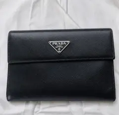 PRADA サフィアーノレザー 二つ折り財布 ブラックのサムネイル