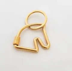 馬のモチーフ キーリング　チャーム　（ゴールド）