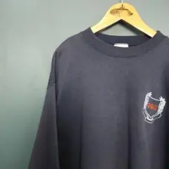 USA古着　90s アメリカ製　ヴィンテージスウェット　ロゴ刺繍　トレーナー