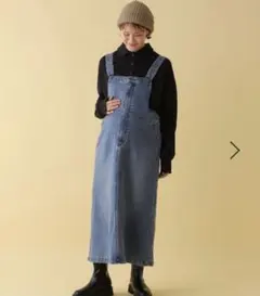 LEPSIM マタニティ デニムジャンスカ