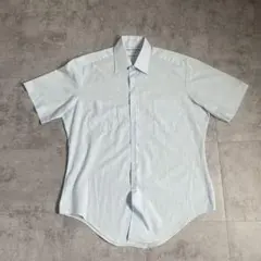 70s シアーズ Sears 半袖シャツ サックスブルー ヴィンテージ 古着のサムネイル