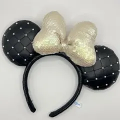 Disney ディズニー　ミニー　カチューシャ　パール　キルティング　ハロウィン