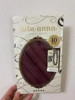 tutu anna 40デニール 柄タイツ