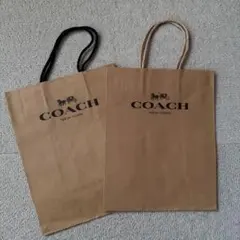 新品未使用　COACH コーチ ショップ袋 2枚セット