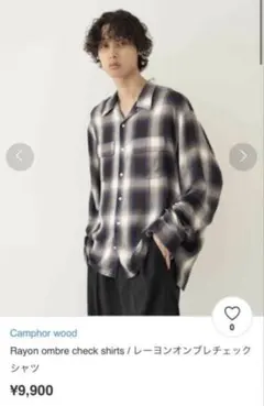 Camphor wood Rayon ombre check shirts