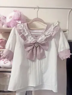 ♡*様 DearMyLove ハートリボンフリルセーラーブラウスM夢展望のサムネイル