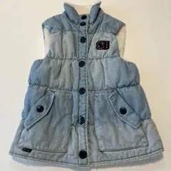 SISTER JENNI ダウンベスト デニムブルー140