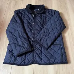 ミキハウス　フォーマル　キルティング　ジャンパー　紺　120cm