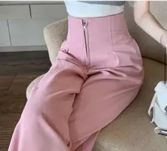 ハイウエストカジュアルパンツ