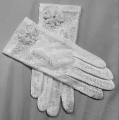 手袋レースグローブ冠婚葬祭結婚式パーティウェディングコスプレブライダル白