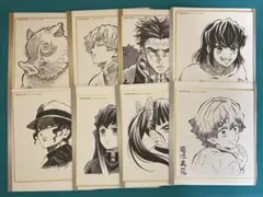 劇場版 鬼滅の刃 無限列車編 竈門炭治郎 立志編 複製ミニ色紙くじ 8点セット