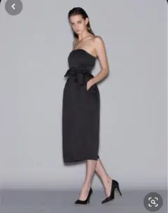 美品ラグナムーン　ブラックパンツドレス