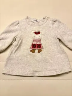 lemon様専用【familiar】ホワイト　長袖 トレーナー 80