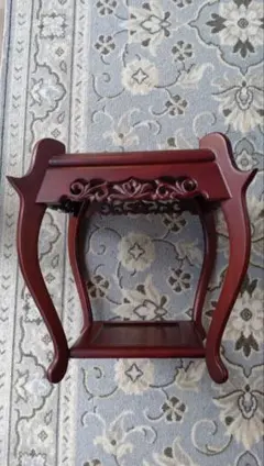 猫脚 花台 飾台 アンティーク 中国 インテリア 昭和レトロ 当時物 ガーデニング雑貨 アンティーク チェア型 フラワースタンド 花台