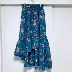 PROPORTION body dressing アシメ 花柄 ミモレ丈スカート