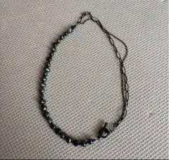 ブラックパール レディースネックレス シンプル　ハンドメイド