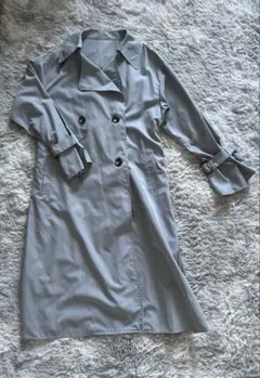 ライトブルー　トレンチコートM