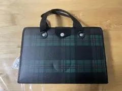 習字道具セット　チェック柄バッグ ★新品太筆&硯(すずり)付き　小学生 中学生